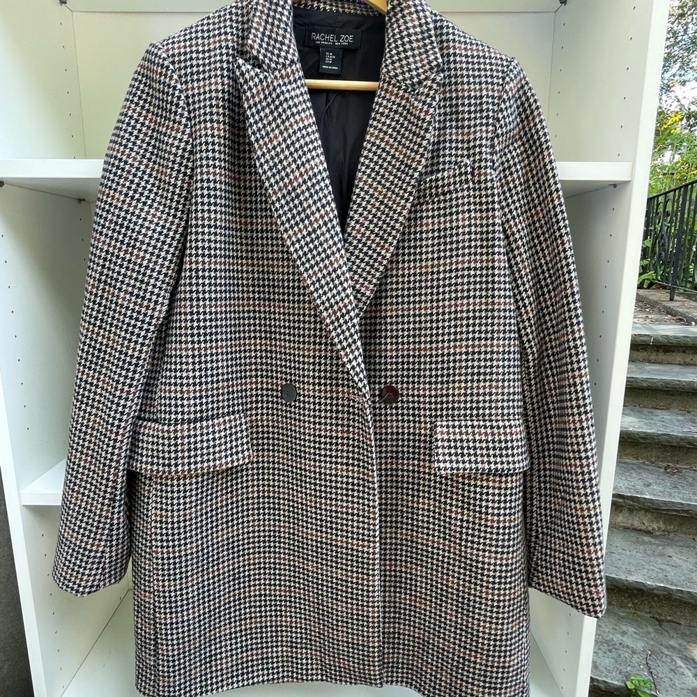 Rachel Zoe Women's Houndstooth Coat